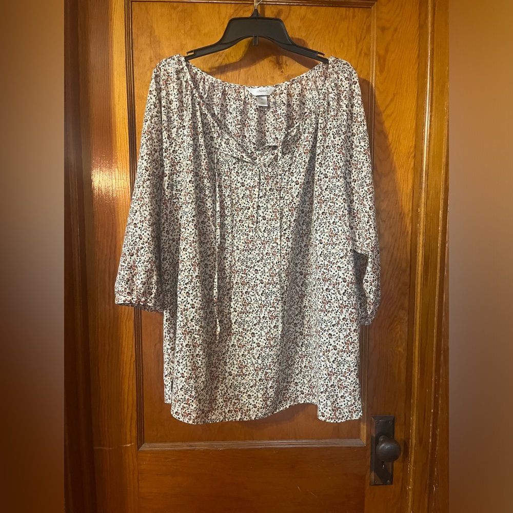 CJ Banks cheetah print top Size: 2X